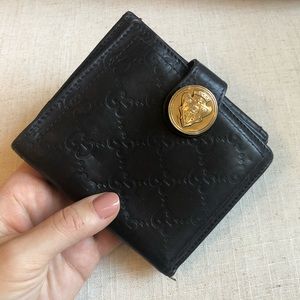 GUCCI Leather GG Print Wallet